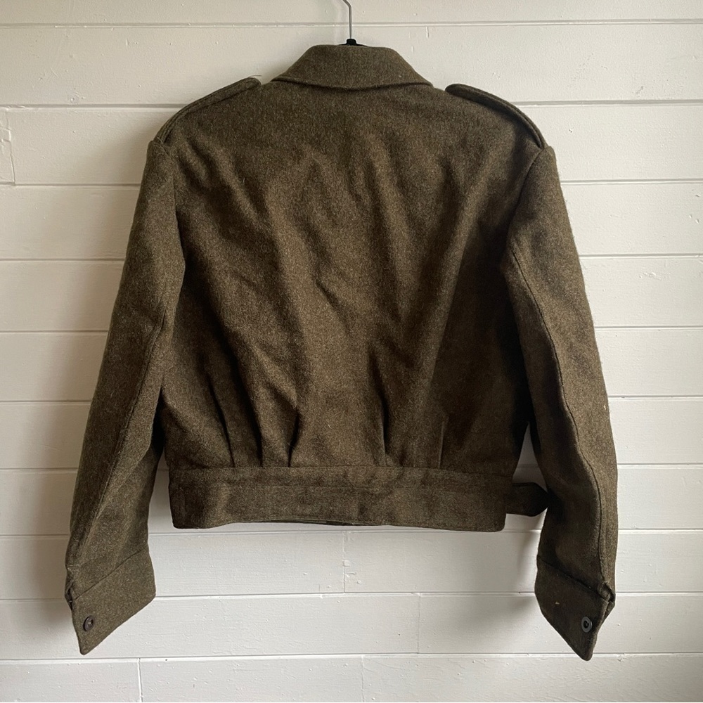 VINTAGE Dutch Military Bluvend Motecht Mitin Wool Moto Coat - Picture 2 of 6